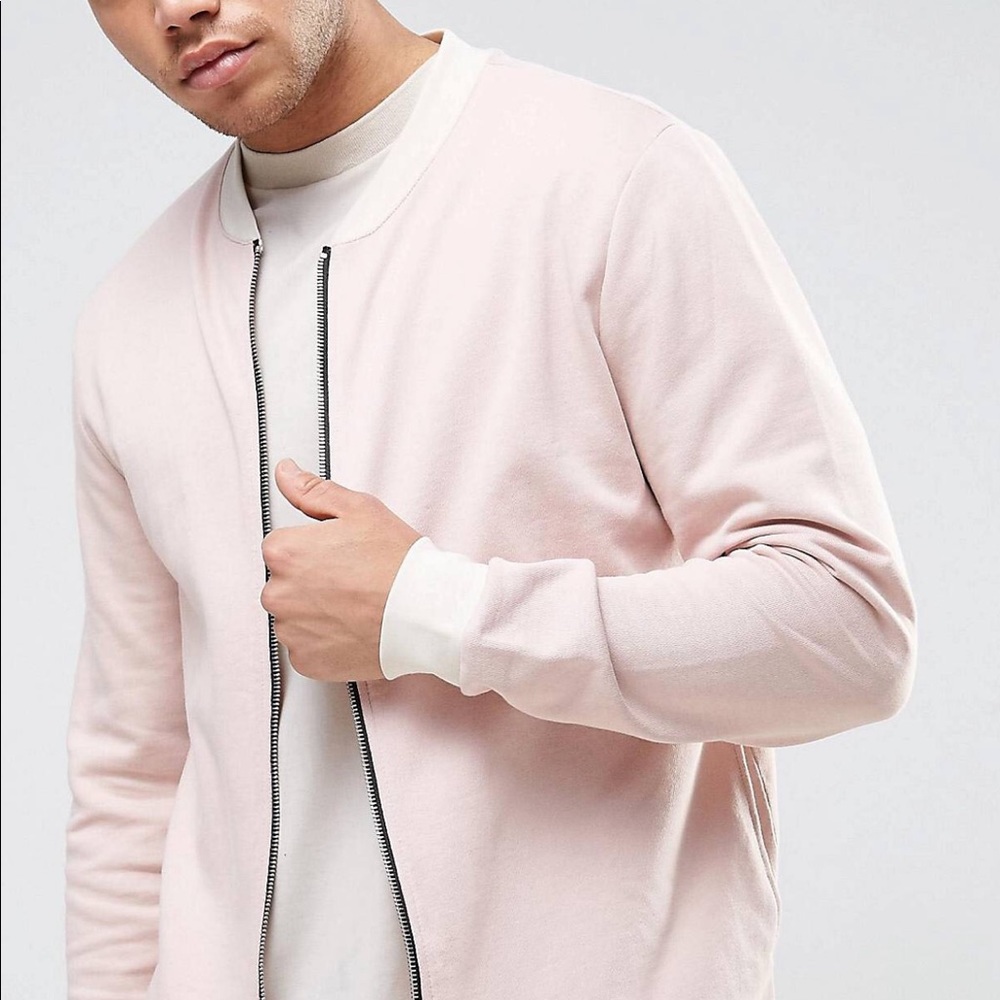 Light Pink Bomber Jacket
